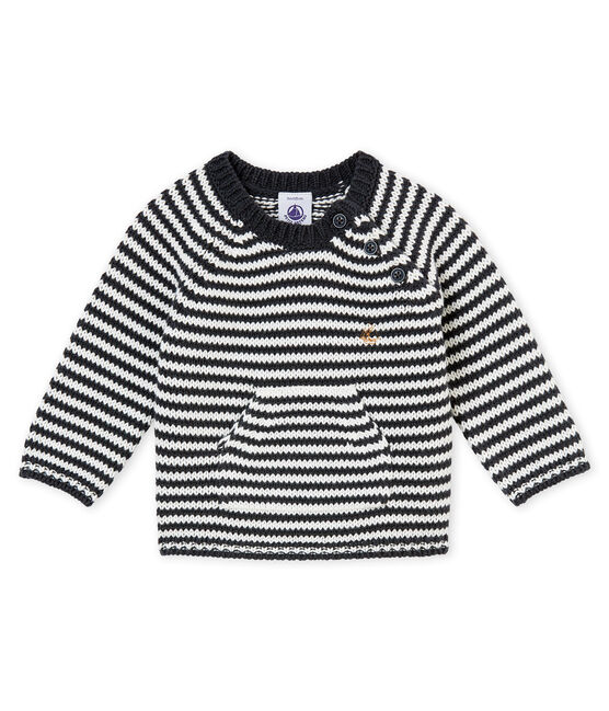 Jersey de milrayas para bebé niño gris CAPECOD/blanco MARSHMALLOW