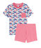 Pijama corto de punto para ni&ntilde;o blanco/multicolor