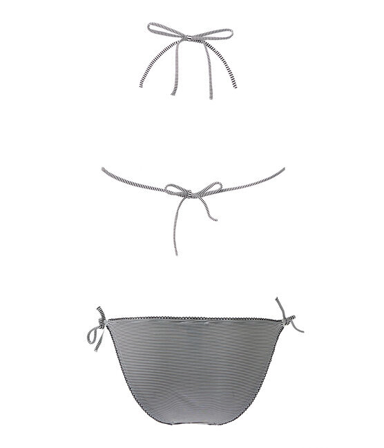 Bikini milrayas para mujer azul ABYSSE/blanco LAIT