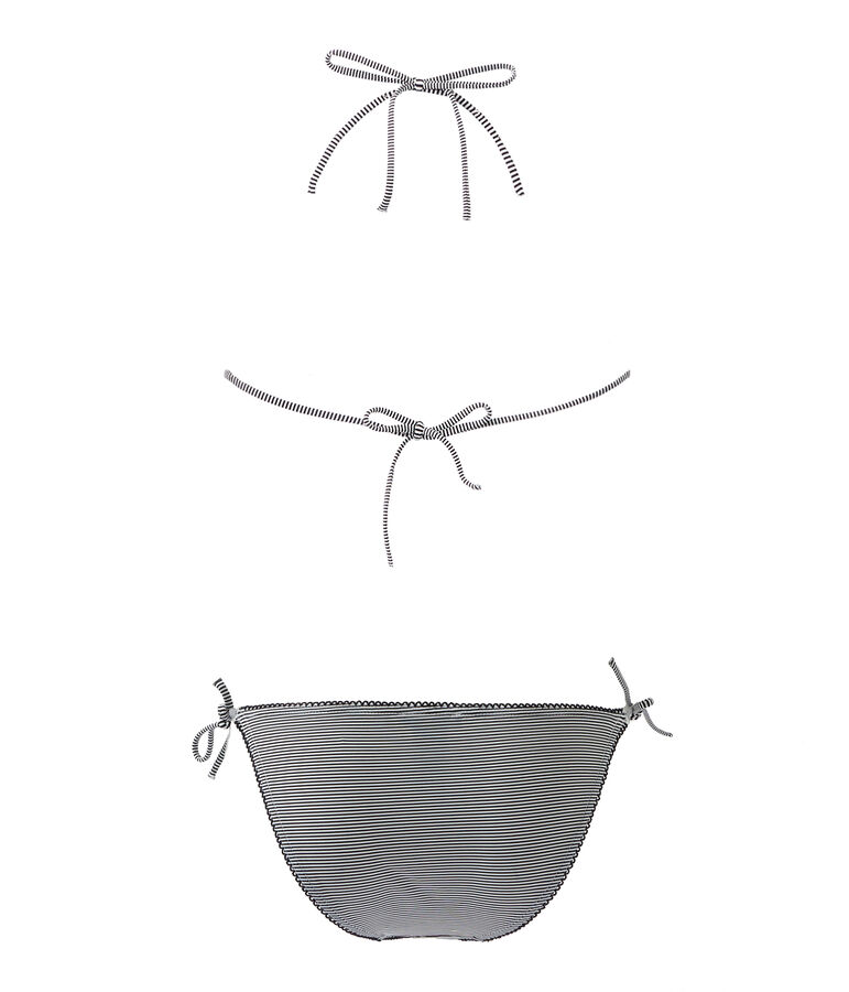 Bikini milrayas para mujer azul/blanco