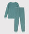 Pijama de terciopelo para niño/a verde BRUT