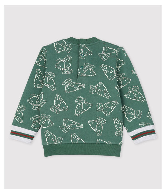 Sudadera de felpa cepillada de bebé niño verde VALLEE/ VALLEE CLAIR