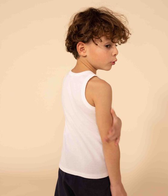 Lote de 2 camisetas de tirantes blancas de niño variante 1