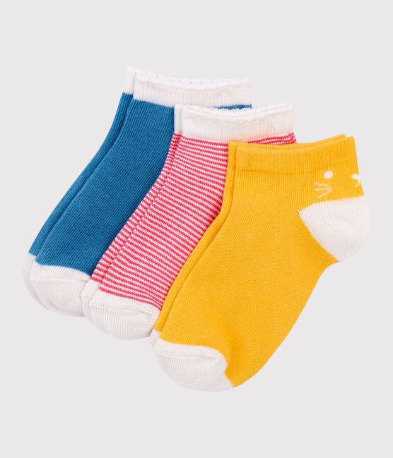 Lote de 3 pares de calcetines cortos de niña variante 2