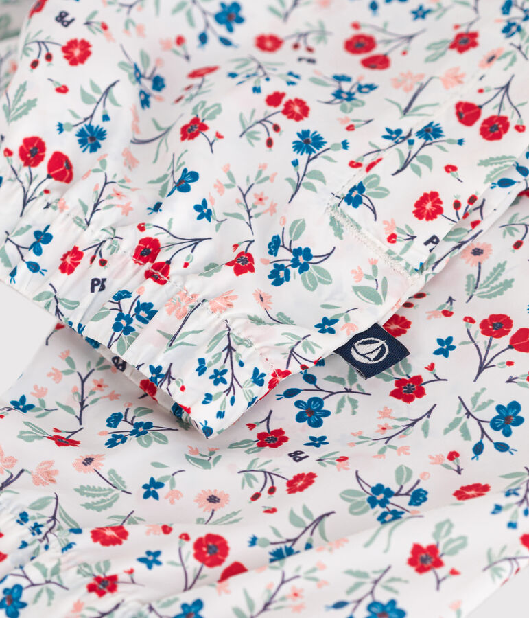 Cortavientos infantil ultraligero blanco/multicolor