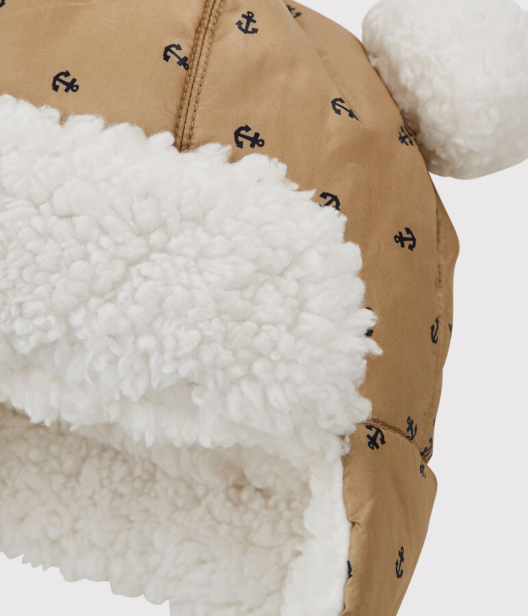 Gorro chapka impermeable de beb&eacute;. beige JERRYCAN/azul SMOKING