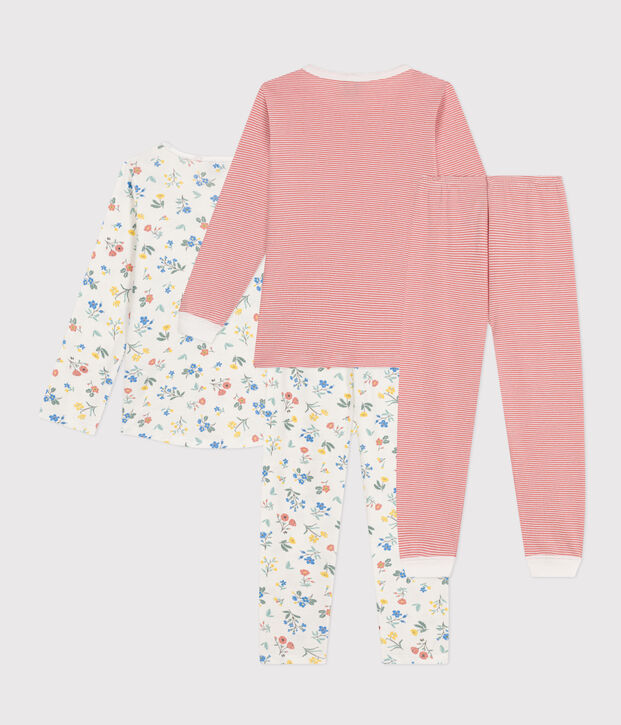 Juego de 2 pijamas infantiles de algod&oacute;n multicolor