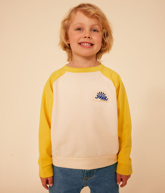 Sudadera infantil de felpa ligera amarillo AVALANCHE/ NECTAR