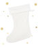 Calcetín de Navidad blanco LAIT/amarillo OR