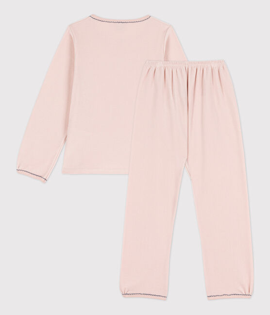 Pijama de terciopelo para niña rosa SALINE