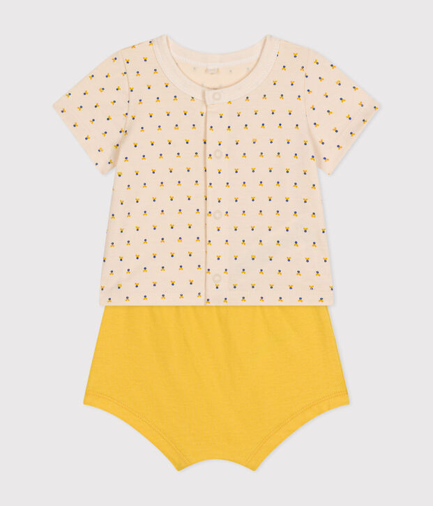 Conjunto de 2 piezas de jersey ligero para beb&eacute; crudo/multicolor