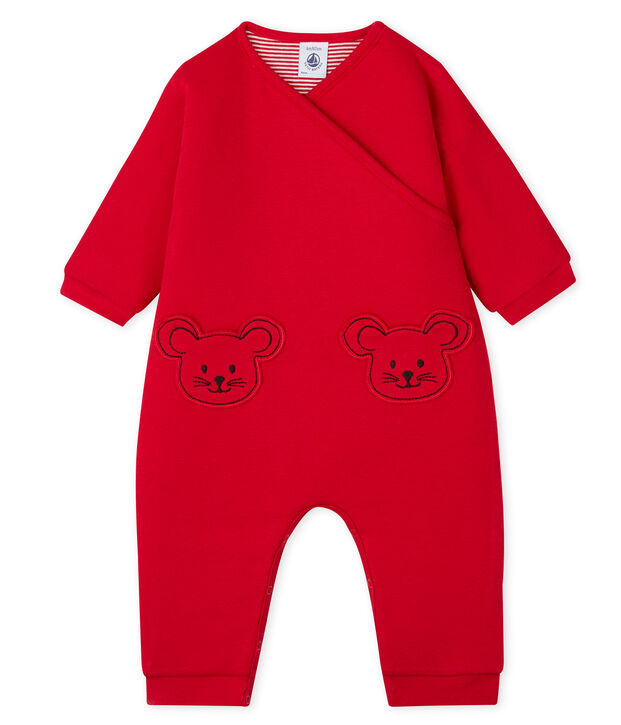 Mono de beb&eacute; unisex rojo