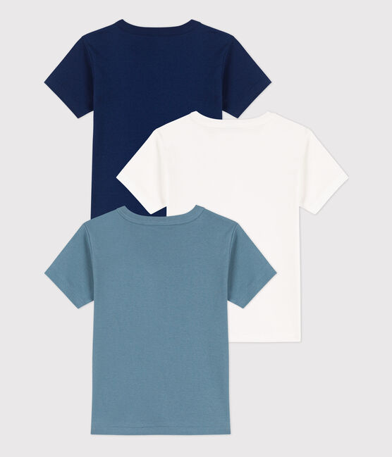 Juego de 3 camisetas de algodón de manga corta para niño variante 1