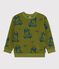 Sudadera infantil de algodón con estampado azul CEDAR/ OLYMPIC