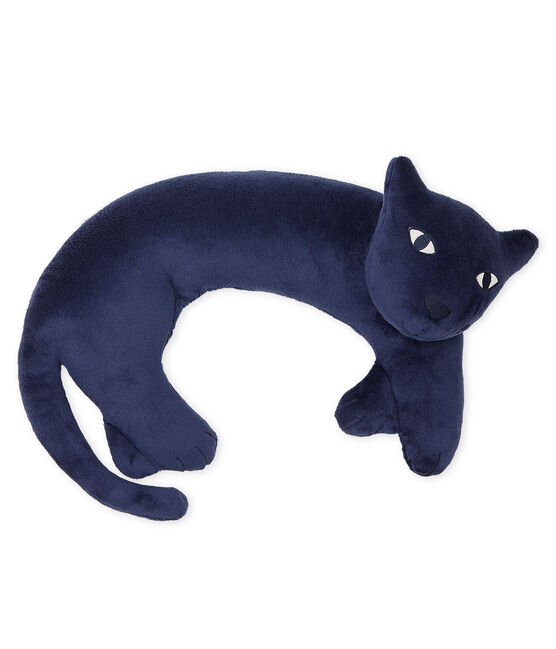 Cojín de pantera de terciopelo azul MEDIEVAL