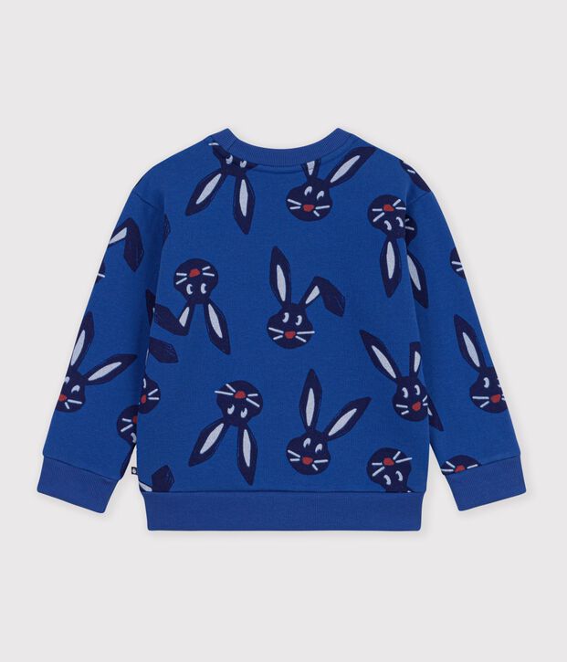Sudadera infantil de algod&oacute;n con estampado de animal azul/multicolor