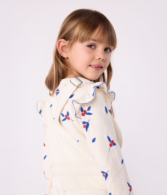 Camiseta infantil de algodón de manga larga con estampado MILK/ MULTICO