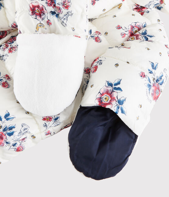 Mono de piloto para bebé niña/niño blanco MARSHMALLOW/rosa ROSE/ MULTICO