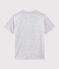 Camiseta de manga corta de punto de niño gris POUSSIERE CHINE