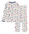 Pijama de tela túbica para niño blanco MARSHMALLOW/blanco MULTICO