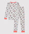 Pijama snugfit con estampado de París de niño de algodón orgánico gris BELUGA/blanco MULTICO