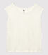 Camiseta de lino lisa de mujer