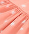 Vestido de algodón sin mangas con estampado de soles para bebé naranja ABRICOT/ MARSHMALLOW