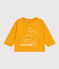 Camiseta de manga larga de jersey para bebé amarillo BOUDOR