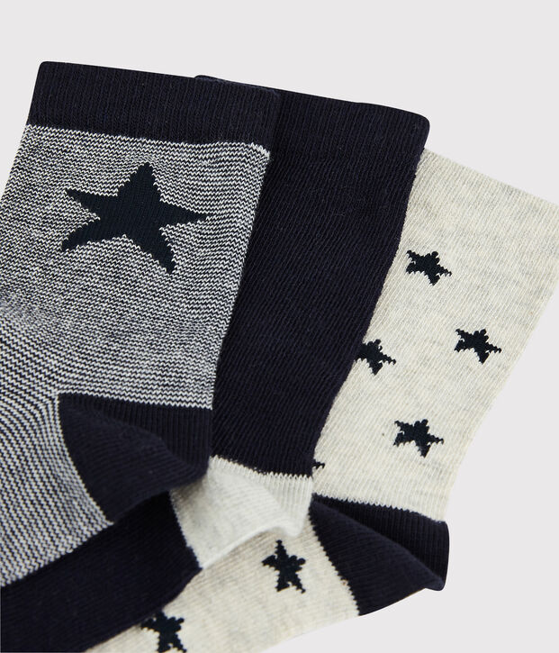 Juego de 3 pares de calcetines de ni&ntilde;a/ni&ntilde;o multicolor