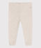 Leggings lisos de algodón para bebé beige MONTELIMAR CHINE