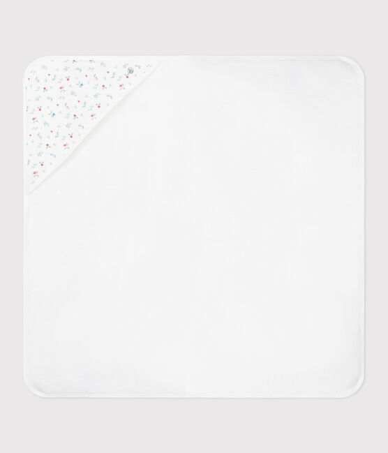 Capa de baño de algodón para bebé blanco MARSHMALLOW/blanco MULTICO