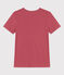 Camiseta L'ICONIQUE de algodón con cuello de pico para mujer rosa PAPI