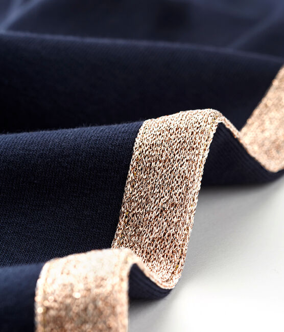 Pantalón lycra para niña azul SMOKING/rosa COPPER