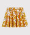 Falda de popelina para niña amarillo BOUDOR/ MULTICO