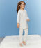 Camisón de terciopelo con «leggings» para niña pequeña blanco MARSHMALLOW/blanco MULTICO