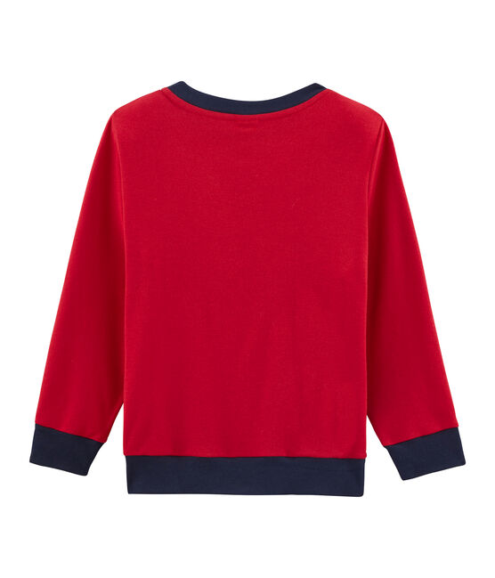 Sudadera de canalé para niño rojo TERKUIT CN