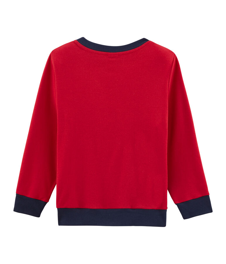 Sudadera de canal&eacute; para ni&ntilde;o rojo