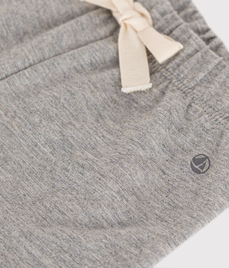 Pantal&oacute;n corto de jersey ligero de beb&eacute; gris