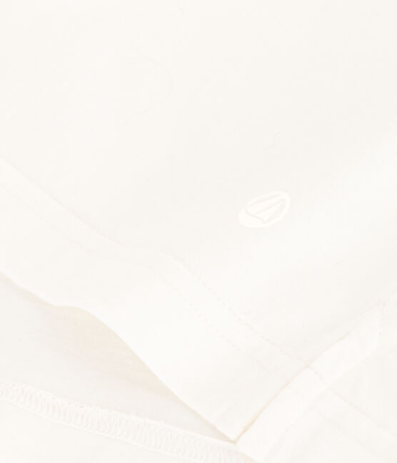 Camiseta la Boxy de algodón de mujer blanco MARSHMALLOW