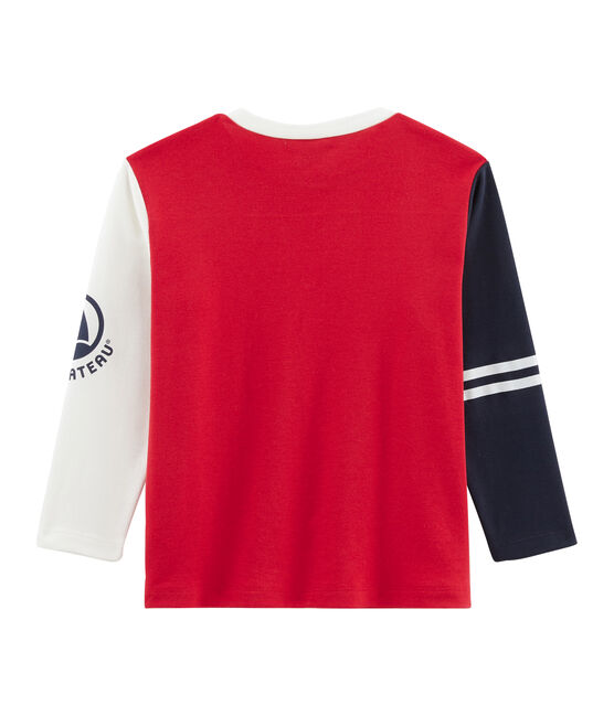Camiseta de manga larga para niño rojo TERKUIT/blanco MULTICO CN