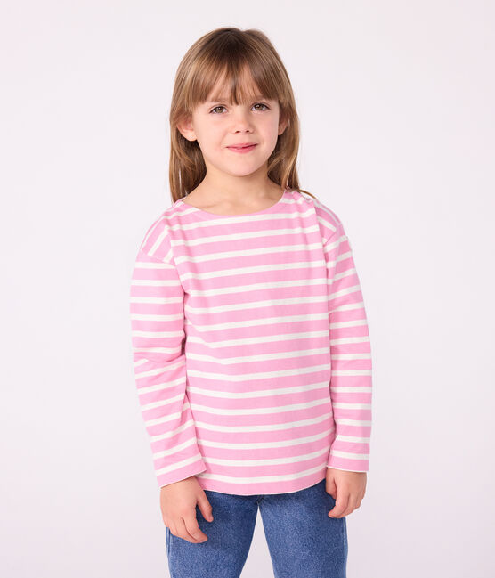 Marinera infantil de algodón rosa BOUDOIR/ MILK