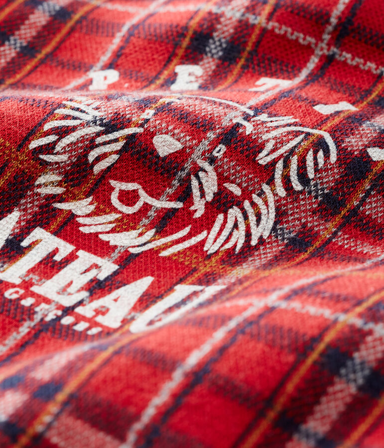 Sudadera de cuadros para beb&eacute; ni&ntilde;o rojo/multicolor