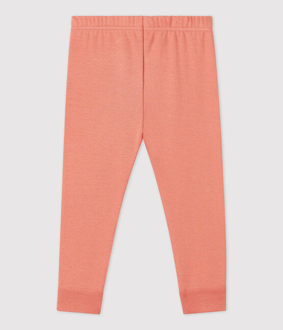 «Leggings» de algodón orgánico de bebé rosa PAPAYE