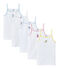 Lote de 5 camisetas de tirante fino estampadas para niña blanco LOT