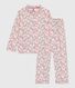 Pijama infantil abotonado de algodón estampado