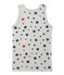 Camiseta sin mangas en jersey stretch estampado gris BELUGA/blanco MULTICO