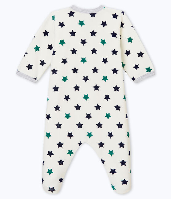 Pelele de noche para bebé niño blanco MARSHMALLOW/blanco MULTICO