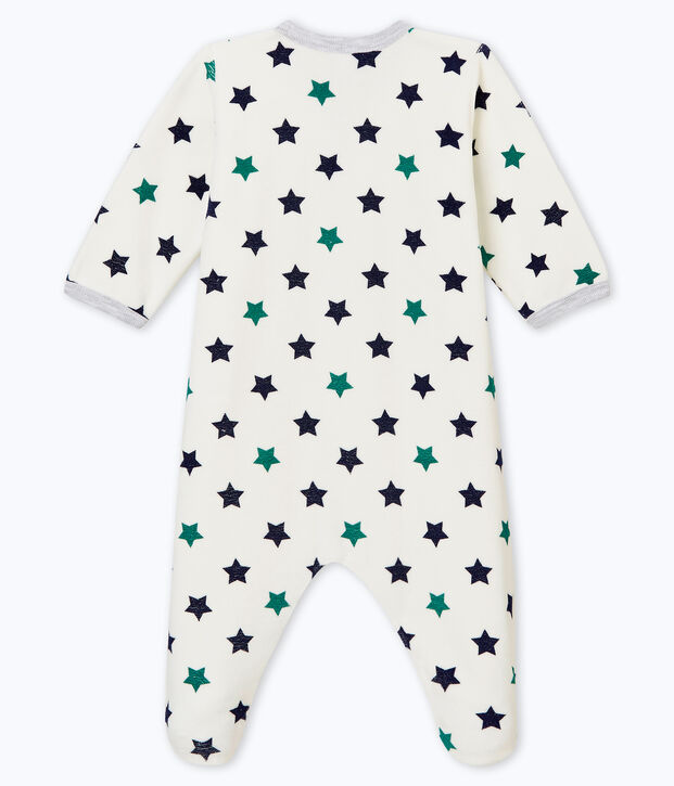 Pelele de noche para beb&eacute; ni&ntilde;o blanco/multicolor