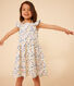 Vestido de lunares de popelina sin mangas para niña