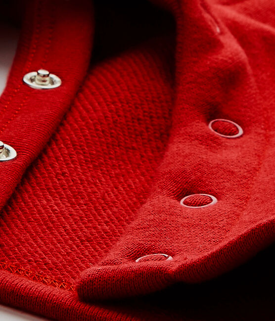 Peto para bebé niño en muletón rojo TERKUIT